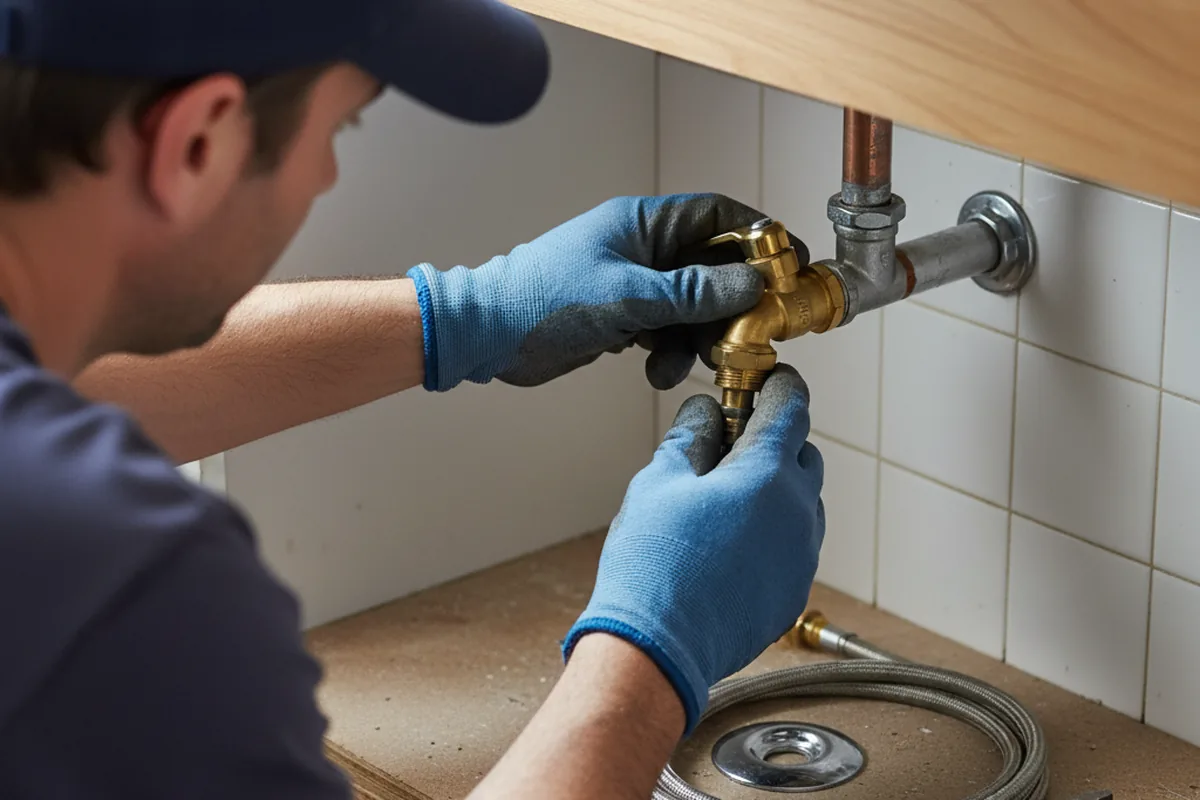 Shutoff valve and fitting work during Faucet and Fixture Repair in Satellite Beach